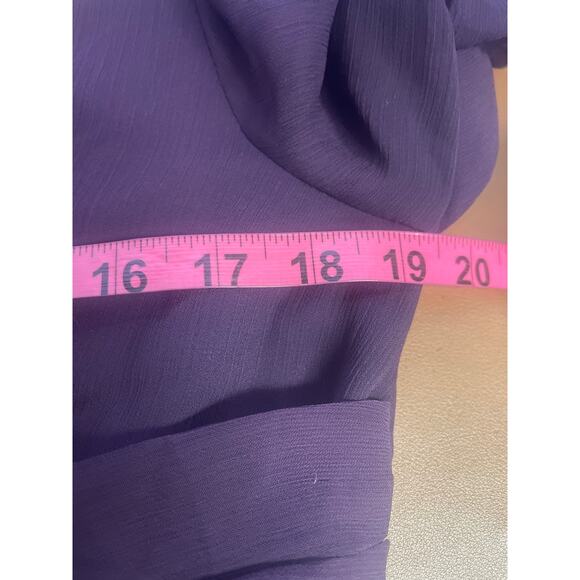 LULU'S SZ XL Enchant My Love Dark Purple V-Neck Long Sleeve Maxi Dress NEW 0b13 - Picture 9 of 10